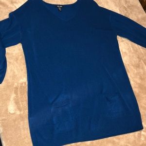 Cozy blue tunic